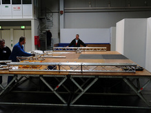 Der Aufbau des neuen Messestandes_Foto 1