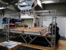 Der Aufbau des neuen Messestandes_Foto 2